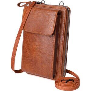 Small Crossbody Bags for Women PU Leather Cell Phone Purse with Credit Card Slot